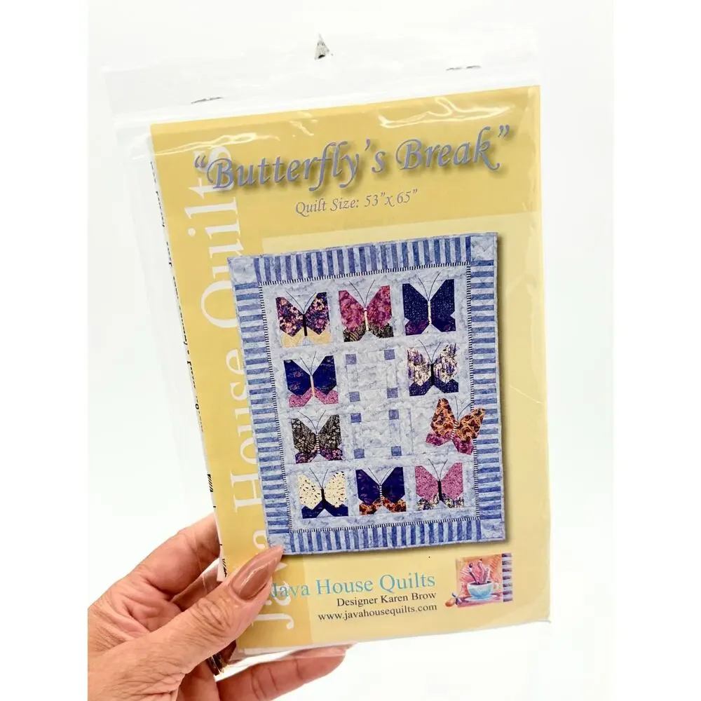 Quilt Pattern Lot 5 Paper Pieces Precut Shapes Hearts Butterflies Confetti